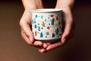 正港「台灣設計」！ 憨兒筆下的可愛茶杯