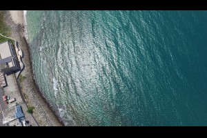 新北市石門區海岸線空中攝影素材俯瞰延岸秀麗美景台灣觀光旅遊美景推薦新北空拍攝影合作