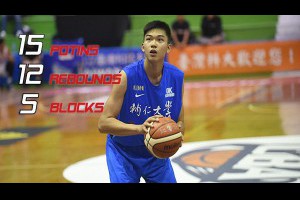 105 UBA - 國家隊中鋒未來之星 - 輔大 曾祥鈞 - 15 PTS 12 RBS 5 BS