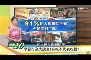 早餐行為大調查！有吃不代表吃對？！健康2.0 20160910 (完整版)