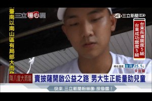 20170515【暖心聞】男大生賣披薩開啟公益之路 正能量幫助育幼院兒童｜三立新聞台