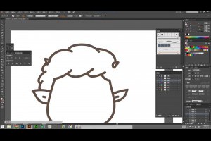 《line 貼圖 上架吧》illustrator cc 04 角色設計 線稿