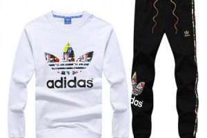 adidas套裝 三葉草LOGO印花圖案情侶長袖t恤小腳運動長褲 四色選_adidas套裝_Adidas_運動服_adidas originals,adidas nmd,adidas ultra boost,adidas superstar|adidas官方目錄|adidas官方網台灣|adidas taiwan
