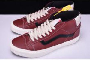 vans vault og mid skool LX 高端支線皮革中筒情侶滑板鞋 棕紅_Vans_運動鞋_adidas originals,adidas nmd,adidas ultra boost,adidas superstar|adidas官方目錄|adidas官方網台灣|adidas taiwan