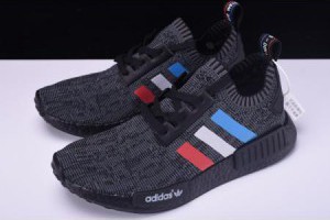 adidas nmd r1 primeknit 紋路鞋面情侶爆米花慢跑鞋 黑紋藍白紅_adidas nmd_Adidas_運動鞋_adidas originals,adidas nmd,adidas ultra boost,adidas superstar|adidas官方目錄|adidas官方網台灣|adidas taiwan