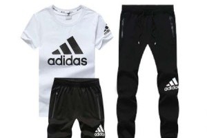 adidas套裝 情侶款簡約LOGO印花短袖運動t恤休閒五分褲小腳運動長褲三件套 三色選_adidas套裝_Adidas_運動服_adidas originals,adidas nmd,adidas ultra boost,adidas superstar|adidas官方目錄|adidas官方網台灣|adidas taiwan