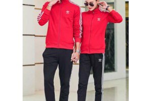 adidas套裝 三葉草情侶款LOGO印花長袖t恤邊條拉鏈運動外套休閒運動長褲三件套套裝 五色選_adidas套裝_Adidas_運動服_adidas originals,adidas nmd,adidas ultra boost,adidas superstar|adidas官方目錄|adidas官方網台灣|adidas taiwan
