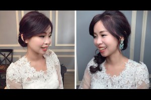台中新娘秘書 新娘造型個人彩妝 Joanne: 新娘妝髮2018 優雅低盤與俏麗側編長髮 讓女孩亮麗脫俗