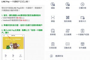 LINE PAY一卡通帳號正式啟動 轉帳/付款/乘車/繳費 一鍵搞定 | 資訊下載