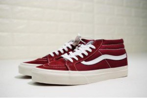 vans sk8-mid reissue 復古翻毛皮中筒情侶滑板鞋 酒紅白_Vans鞋_運動鞋子_adidas originals|adidas官方目錄,愛迪達鞋子,adidas衣服-adidas官方網台灣