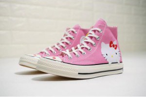 hello kitty x converse chuck taylor 1970 hi 凱蒂貓頭印花女款蝴蝶結水晶底高筒帆布鞋 淺粉_Converse匡威_運動鞋子_adidas originals|adidas官方目錄,愛迪達鞋子,adidas衣服-adidas官方網台灣