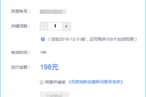 百度指数创建新词涨价到198元/年-卢松松博客