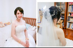 婚禮造型 絕美新娘的誕生 中和永和板橋新秘推薦 - 台北新娘秘書 林貞維