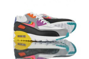 nike air max 90 彩虹色刺繡疊勾情侶款休閒氣墊運動鞋 白灰黑彩虹_nike air max_Nike鞋子_運動鞋子_adidas originals|adidas官方目錄,愛迪達鞋子,愛迪達外套-adidas官方網台灣