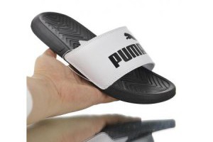 puma popcat swan 3時尚革面防滑休閒情侶拖鞋 白黑底_Puma鞋_運動鞋子_adidas originals|adidas官方目錄,愛迪達鞋子,愛迪達外套-adidas官方網台灣