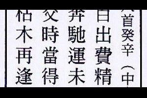 行天宮解籤詩第九八籤【中平(中吉)。癸辛】