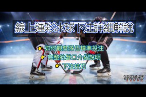 冰球運彩投注玩法及盤口解說 - 發樂娛樂城部落格