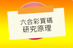 六合彩買碼研究原理 - 發樂娛樂城部落格