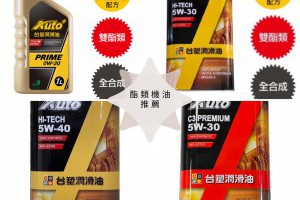雙酯類機油推薦『Auto+ Prime 0W-20』『Auto+ C3 Premium 5W-30』『Auto+ HI-TECH 5W-30、5W-40』 - 興輪有限公司