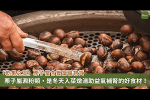 栗子是澱粉還是堅果類？解析「乾果之王」益氣補腎，還能 DIY 雞湯料理 - Heho健康