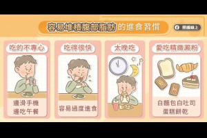  這些習慣有毒！堆積頑固腹部脂肪的壞習慣 - 照護線上-值得信賴的醫療媒體 