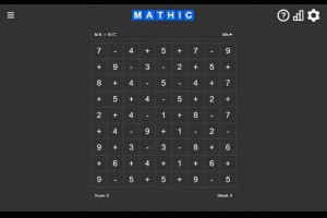 Mathic：免費線上加減乘除運算式組合練習平台，挑戰四則運算極限
