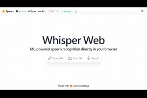 Whisper Web：免費的多語言語音轉文字 AI 工具，支援無限長度音檔