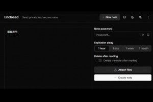 Enclosed 私密訊息傳送工具：支援端對端加密、閱後即焚，安全傳送訊息與附件