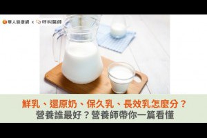鮮乳、還原奶、保久乳、長效乳怎麼分？營養誰最好？營養師帶你一篇看懂 | 華人健康網 - 專業即時優質的健康新聞及資訊分享平台業即時優質的健康新聞及資訊分享平台
