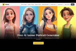 一鍵墜入動漫宇宙！免費 vheer AI Anime Portrait Generator 開啟你的照片變身風格 – 關鍵應用