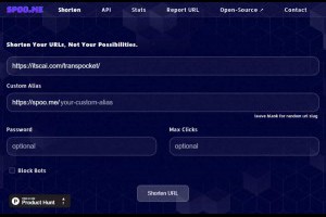 免費縮網址服務 Spoo.me：具有免費、開源、統計、API整合及自訂別名等功能 – IT上菜