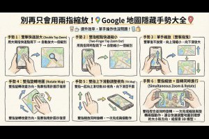 別再只會用兩指縮放 Google 地圖了！這些隱藏手勢讓你效率翻倍 – 關鍵應用