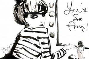 黑色線條勾勒的時尚插畫 – Jing You | 插畫生活