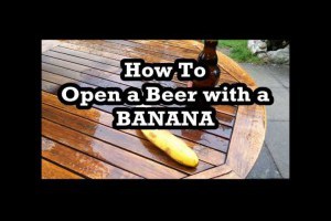 使用香蕉開酒瓶，怎麼辦到的！？
