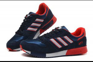 adidas三葉草 2014新款 限量版APS功能男生復古跑鞋 深藍橘