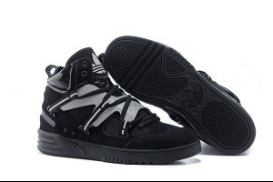 adidas三葉草 2014冬季陳奕迅同款 限量版高幫男生潮流鞋 黑色