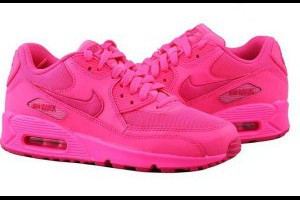 nike air max 90系列 騷粉色女生時尚氣墊慢跑鞋 2014火爆熱賣