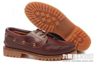 踢不爛 timberland 191款瘋馬酒紅色帆船耐磨時尚男鞋