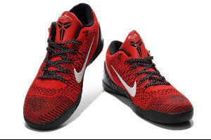 nike kobe 9代 2014新品上市 編織時尚低幫男生戰靴 紅色