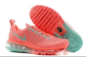 nike air max 2014 慢跑鞋 Motion針孔透氣皮面女鞋 西瓜紅