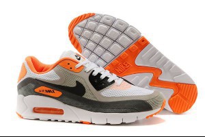 nike air max 90無縫系列 網布透氣時尚複刻男生慢跑鞋 白灰橘紅