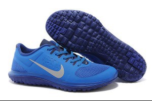 nike fs lite run 2014新款 輕便透氣時尚雙色男鞋 寶藍色