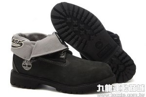踢不爛 timberland 89079款翻領時尚耐磨男鞋 黑色