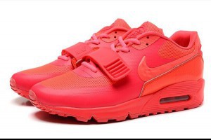 nike air max 90無縫系列 魔術貼時尚最新熱賣款情侶鞋 西瓜紅
