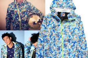 evisu 福神 陳冠希同款 迷彩時尚連帽風衣外套 9013款男裝(TW)-台灣愛迪達官方網-adidas官方網-adidas官方目錄-adidas外套-adidas鞋子-adidas original-adidas專賣店
