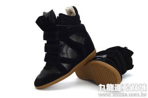 isabel marant 運動鞋 韓版魔術貼高幫經典款 內增高女生休閒鞋 黑色(TW)-nike官方網目錄2014,nike官方網台灣,nike官方鞋子型錄,nike 2014新款鞋子型錄,2014 adidas官方目錄,adidas外套
