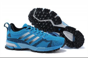 adidas鞋子 飛線針織面透氣復古男生跑鞋 湖水藍(TW)-Adidas-nike官方網目錄2015_nike官方網_adidas官方目錄_愛迪達外套_adidas外套_nike鞋【九龍運動商城特賣會】