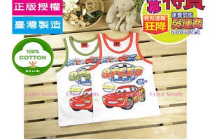 正品臺灣製正版授權純棉男童汽車總動員外出款無袖背心/無袖上衣,宇宙名伶呵護純真童裝(新莊區)NT$ 199