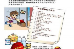 地震避難包怎麼準備？乾糧飲水最重要