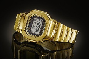 奢華的G-ShockDW-5000黃金錶